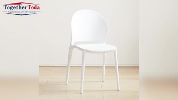 Nordic Eco-Friendly Thick Ergonomic Stackable Plastic Chair for Home Classroom Outdoor Spaces