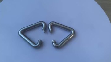 Stainless steel luggage triangle buckle