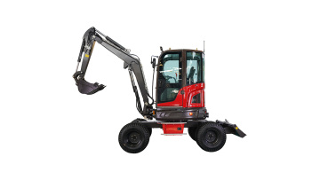 Rhinoceros 4 ton wheel excavator mini digger