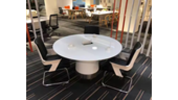 Luxury Modern White 4 6-Person MDF Conference Table Good Looking Office Furniture for Meeting School Living Room Home Office1