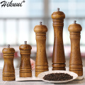 5 8 10 Inch Salt and Pepper Mill Solid Wood Spice Grain Grinder with Adjustable Ceramic Grinding core Kitchen Tools Mills