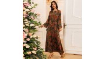 Arab Robe Women Home Wear Modest Islamic Elegance Muslim Soft Fabric Kaftan Maxi Dress Abaya1