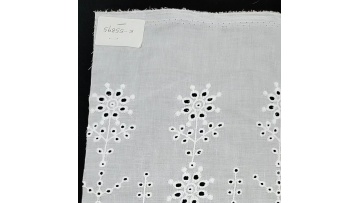 New product 2021 100 cotton fabric voile swiss cotton lace fabric plain white cotton eyelet embroidery fabric for dress1