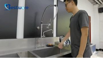 Pre-Rinse Faucet - Lead-Free, Powerful, and Easy to Use