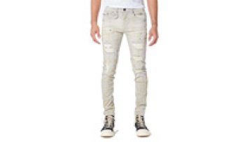 Custom Denim Jeans Black Ripped Jeans Pants Mens Flared Skinny Damage Biker Jeans Cargo1