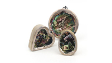 Wholesale Bismuth Mineral Electroplate Bismuth Heart Shape Aura Bismuth1