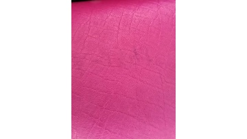 Red PVC Embossed Leather Roll, Stain-Repellent Knitted Coating with Printed Design for Car & Furniture
