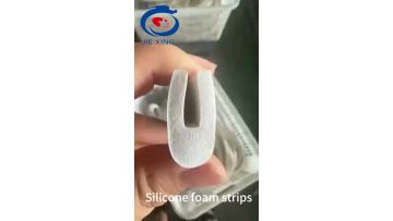 Silicone foam strip