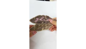 Sublimation embroidery of halberd velvet fabric