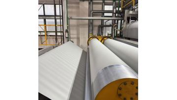 LIVITE 550GSM grey matte PVC coated fabric tarpaulin materials is in production.