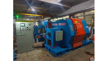 On-site startup demonstration of a fully servo-driven 800 cantilever single-twist machine.