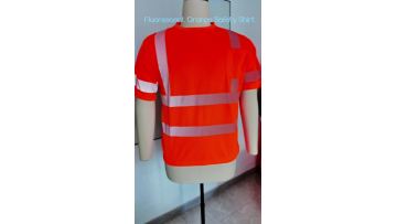 Customized breathable tshirt work high visibility shirt for men yellow safety reflective shirts1