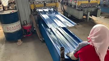 Color coated corrugated steel plate