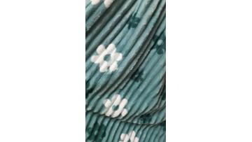 Rib flannel fleece fabric
