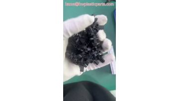 black injection molding parts