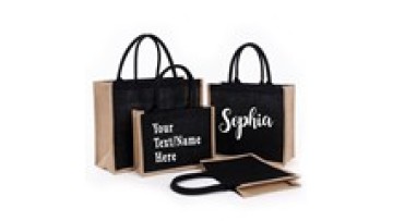 Custom Teacher Gift: Jute Tote Bag & Bridesmaid Gift Bag1