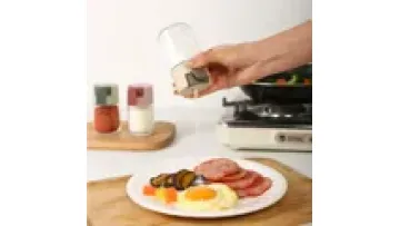 Hot Sale Glass Shaker Containers with Precise 0.5g Salt Control1