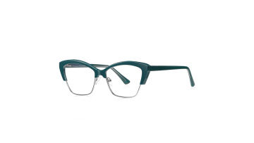 Cat Eye Half Frame TR Glasses