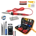 80W Digital Electric Soldering Iron 220V 110V Temperature Adjustable LCD display Solder welding iron tool kit Tips 60W/80W