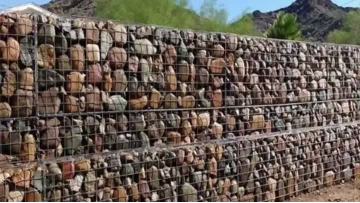 Gabion box for road way