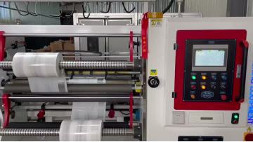 high speed slitting machine running
