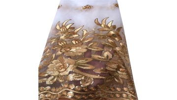 african lace sequin fabrics 2020 nigerian latest  stone lace embroidery lace fabric net embroidery fabric for women dress1