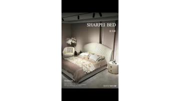 SHARPEI Italian-style luxury king-size bed, ideal for villas, large apartments, and luxury homes.