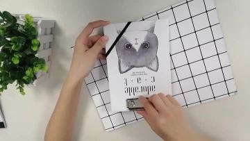 Custom cute cartoon cat style A5 clipboard notebook