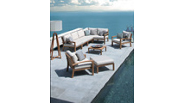 Free sample modern furniture High density sponge Metal  Aluminum alloy  Waterproof  Hotel Patio Garden  Outdoor sofa1