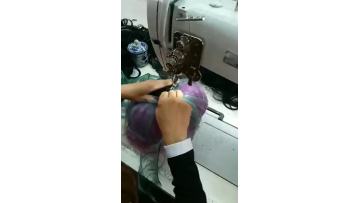 industrial wig making sewing in factory