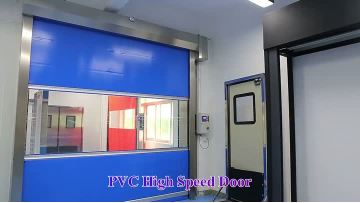 Industrial Sliding Automatic Fast Rolling Door PVC High Speed Rolling Door