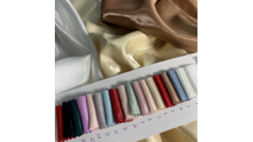 Hot Sale crystal Liquid Satin Fabric Rolls White Champagne Gold Shinny Metallic1