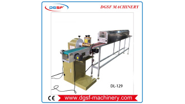 DL-129 Cabinet Type 150mm Hot Melt Glue Coating Machine Connected to Oven, Adjustable Speed Conveyor (1)