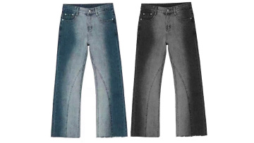 Fast Delivery Oversize Fashion Pants High Street Pants Spring Autumn Men Loose Wide Leg Jeans1