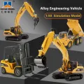 1:50 Alloy Construction Vehicle dump truck excavator Wheel Loader Diecast Metal Model Toys for Boys Birthday Gift Car Collection