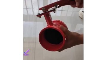 Handle groove butterfly valve