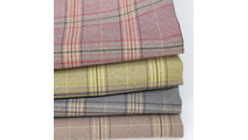 OEM Woven Fabric 100% Polyester 150gsm Yarn Dyed Check Plaid Shirt Fabric for Spring Autumn Garment1