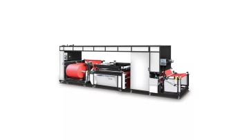 Automatic roll to roll non woven screen printing machine