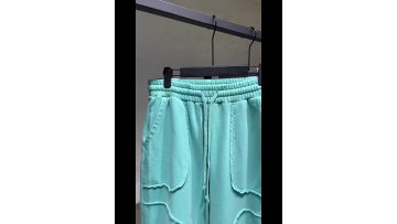 2022 spring new stitching and cutting scatter edge pants europe and the united states ins high street fashion brand sweatpants1
