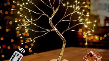 Battery/USB Touch Ctrl +Remote Ctrl 108 Led Copper Wire Tree Table Light For Party Wedding Gift Holiday Decoration Night Light1