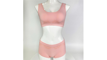 JS8858 8857 seamless jacquard vest and boy short