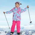 Brands Ski Suit for Child New High Quality Jacket and Pant Windproof Waterproof Snow Suit Winter Girls Ski and Snowboard Jacket