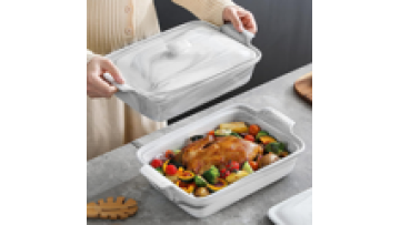 Ceramic Casserole Dish Set with Lid - 9x13 Baking Pan, 3.4 Quart Lasagna Dish1