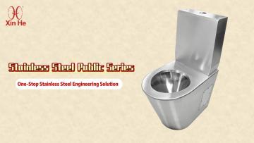 Stainless Steel Elongated Oval Toilet PQ598