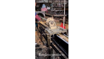 Raw material processing of bamboo decking
