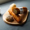 Japanese style Beech Wood Swirl Chopping Block Bread Dessert Tray Non-slip Cutting Board Kitchen Home Decoration Accessories