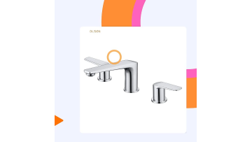 Widespread 3-hole Double Handle 3 in 1 faucet Bathroom Sink Faucets1