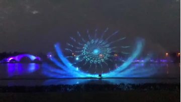 High definition water screen movie