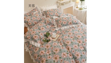 Retro style lace bedding set 