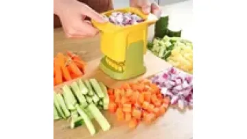 2 in 1 Hand Pressure Vegetable Dicer Manual Onion Potato Cucumber Slicer French Fries Julienne Cutter Kitchen Gadget1
